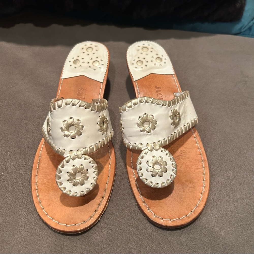 Jack Rogers Hamptons Palm Beach Navajo Thong Sandals US - Picture 3 of 10